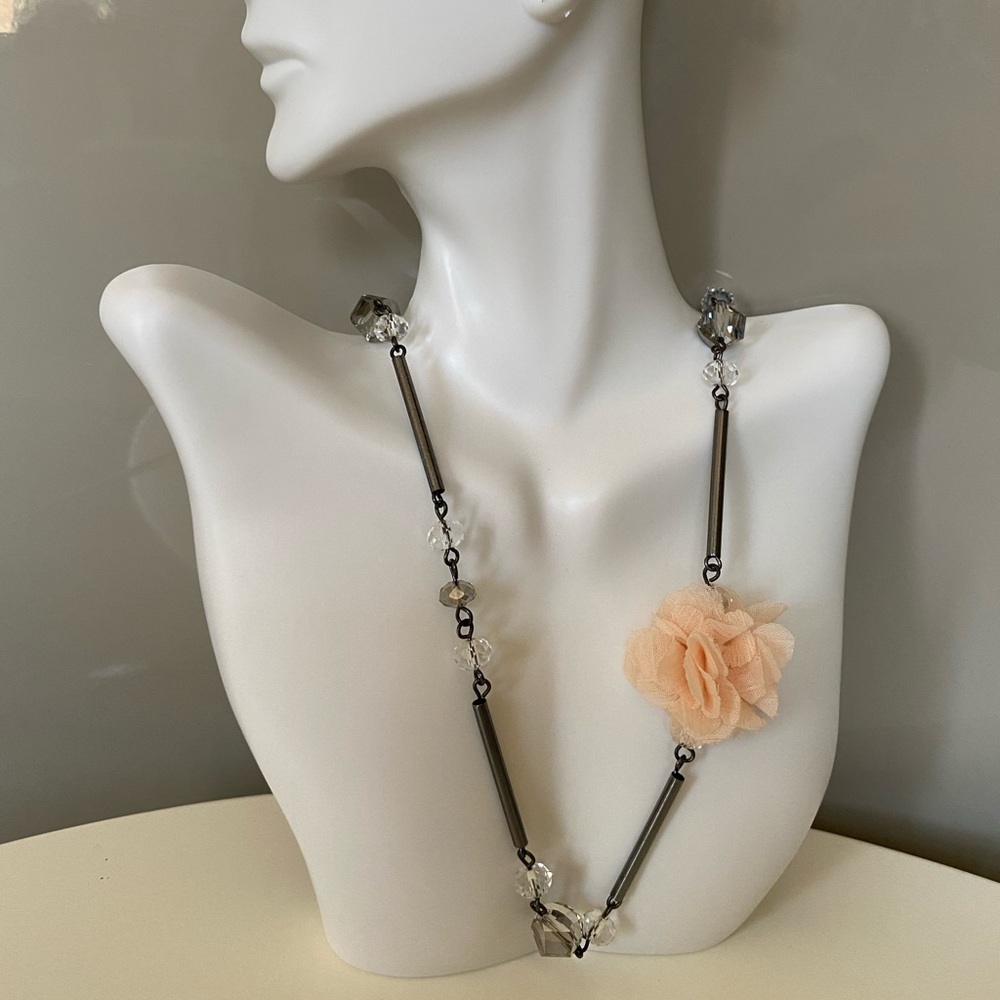 Statement long necklace
